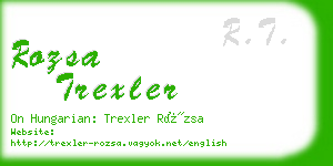 rozsa trexler business card